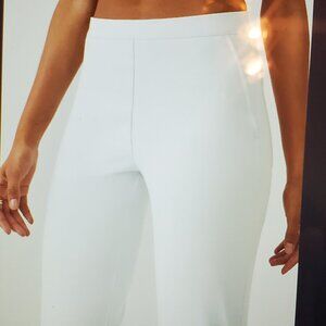 Spanx Women's Classic White High Rise Slim Straight Leg pans Size L/12.
